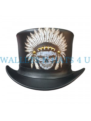 Native American Indian Skull Hat