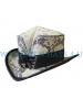 Snake Skin Leather Rambler Top Hat