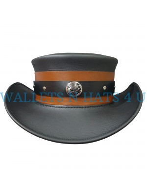 Pale Rider Short Top Leather Top Hat