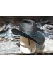 Texas Western Cowboy Black Leather Hat