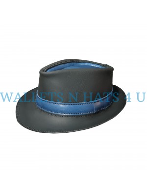 Fedora Trilby Leather Hat