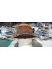 Silver Skull Band Cowboy Leather Hat