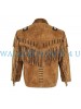 Cowboy Western Fringes Leather Jacket Coat