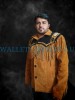 Western Native Indian American Cowboy Fringed Brown Suede Jacket