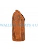 Women Western Suede Leather Wear Fringe Coat Jacket