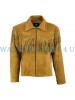 Native American Western Suede Leather Jacket Fringe Tassels