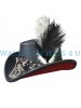 Pirate Black Leather Top Hat