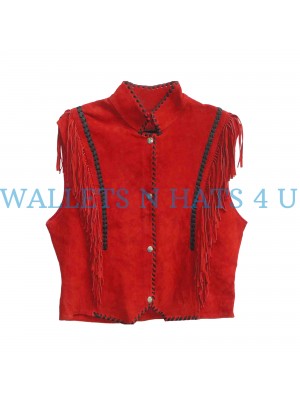 Vintage Suede Fringe Vest