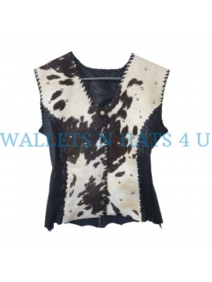 Cow hide Vintage Ladies Vest
