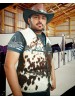 Vintage Cow Hide Unisex Western Leather Vest