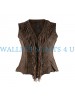  Vintage Cow Leather Ladies Vest