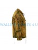 Native Indian American Western Cowboy Suede Leather Coat Jacket Fringe Smoky Edges