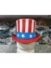 American Flag Leather Top Hat