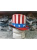 American Flag Leather Top Hat