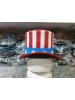 American Flag Leather Top Hat
