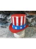 American Flag Leather Top Hat