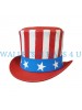 American Flag Leather Top Hat