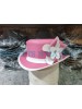 Pink Leather Top Hat