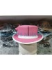 Pink Leather Top Hat