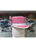 Pink Leather Top Hat