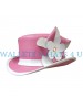 Pink Leather Top Hat