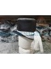 Havisham White Crusty Band Black Top Hat