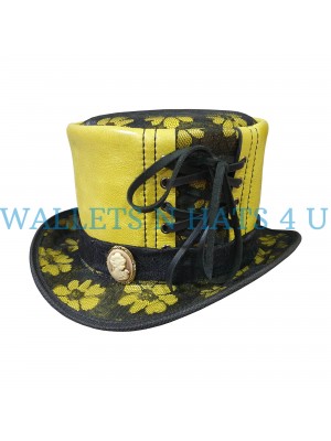 Havisham Black Crusty Band Top Hat
