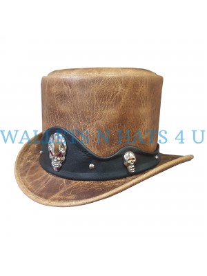 El Dorado Red Eye Skull Top Hat
