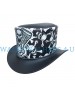Engine Skull Leather Top Hat