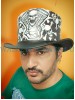 Engine Skull Leather Top Hat