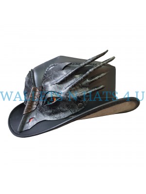 El Dorado Leather Top Hat- Dragon Band
