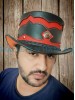 Voodoo Hatter Double Crowned Leather Top Hat