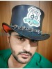 Voodoo Hatter El Dorado Route66 Leather Top Hat