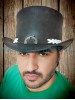 Vintage Style Leather Top Hat