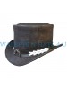 Vintage Style Leather Top Hat