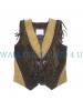 Suede Leather Fringe Vest