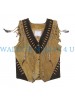 Beaded Fringed Leather Vest