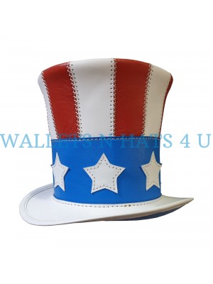 Uncle Sam Leather Top Hat 2