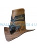 Witch Hunter Skull Leather Top Hat