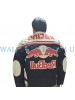 Red Bull Inspired Racing Style Motorcycle Leather Jacket