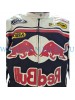 Red Bull Inspired Racing Style Motorcycle Leather Jacket