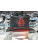 Steampunk Diamond Inlay Pinched Crown Leather Top Hat