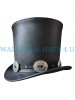 Guns N Roses Guitarist Inspired Black Leather Top Hat