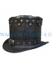 Plauge Doctor Steampunk Leather Top Hat