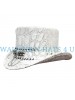 Crocodile Hunters White Leather Top Hat