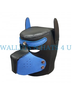 Pet Play Full Head Leather Dog Mask
