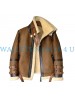 B3 Bomber Shearling Brown Leather Jacket