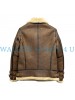 B3 Bomber Shearling Brown Leather Jacket