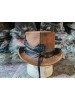 Dargon Of Charisma Brown Leather Top Hat